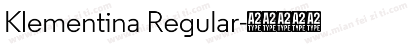 Klementina Regular字体转换